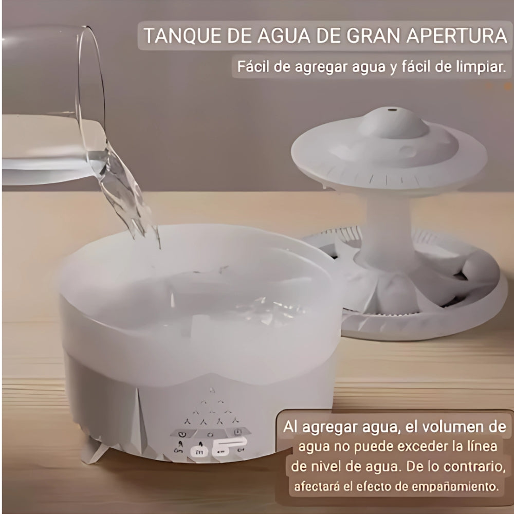 HUMIDIFICADOR DE LUZ Y AROMATERAPIA