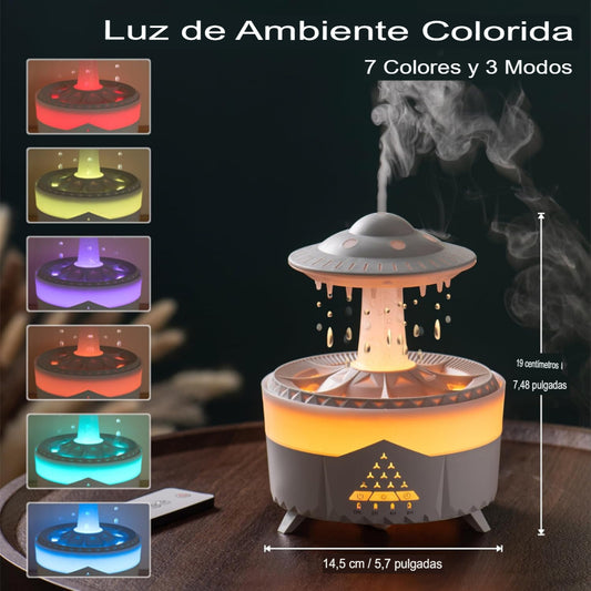HUMIDIFICADOR DE LUZ  Y  AROMATERAPIA