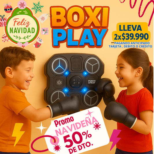 Maquina De Boxeo de niño Con Guantes