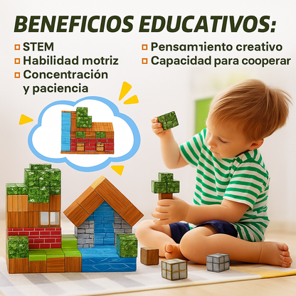 CUBO CRAFT™- El Poder de Crear Sin Pantallas.(75-150 y 225 Piezas)