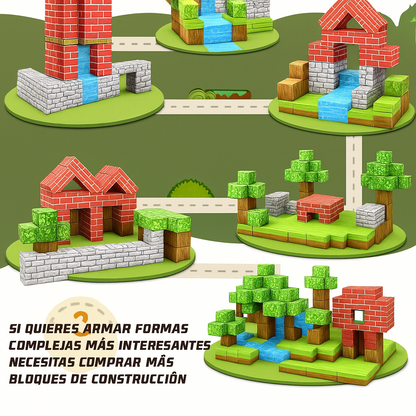 CUBO CRAFT™- El Poder de Crear Sin Pantallas.(75-150 y 225 Piezas)