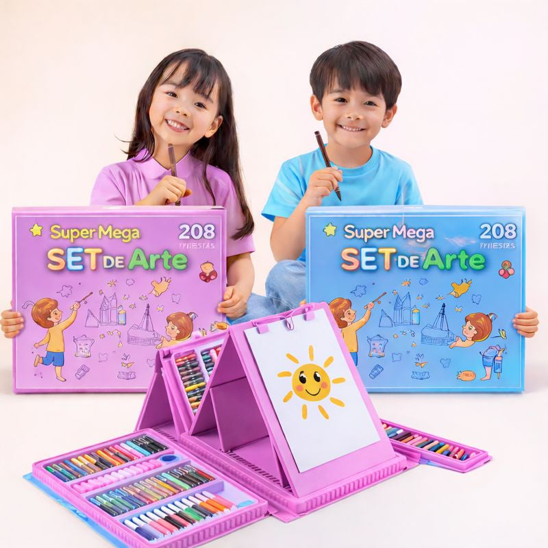 COLORART Set de Arte para  Niños -208 Piezas