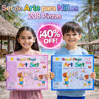 COLORART Set de Arte para  Niños -208 Piezas