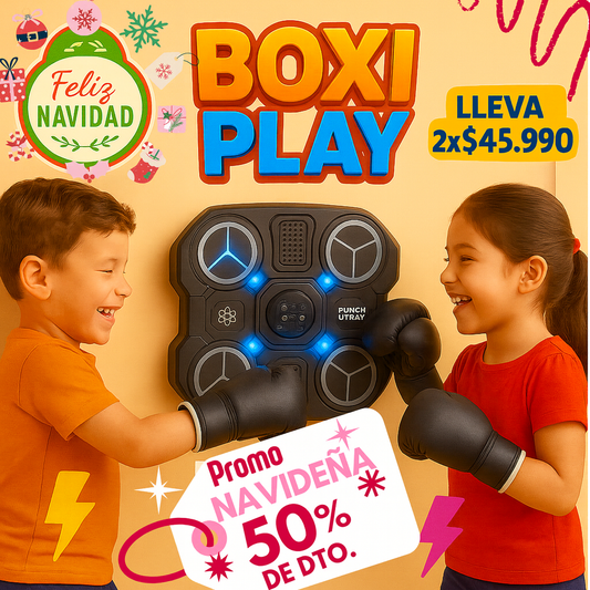 Maquina De Boxeo de niño Con Guantes