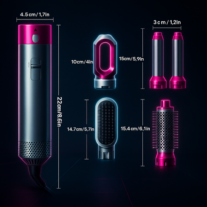 RIZA LISS® pro Cepillo-Secador 5 En 1