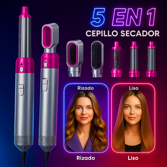 RIZA LISS® pro Cepillo-Secador 5 En 1